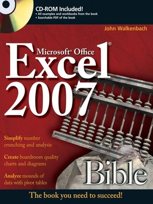 cover image of Excel 2007 Bible